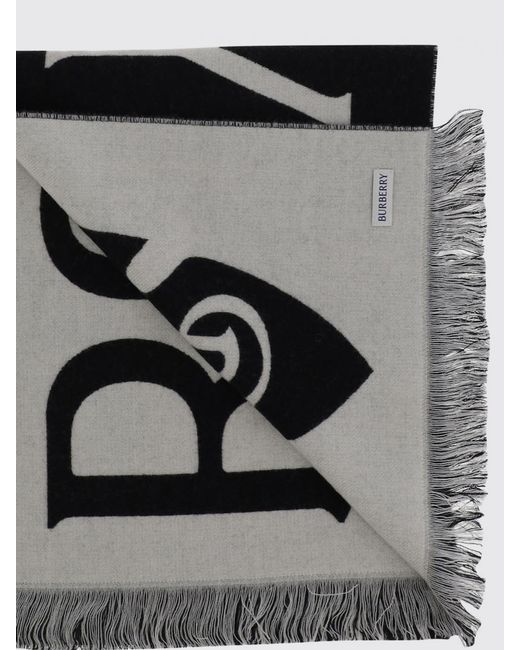 Burberry Black Wool Scarf for men
