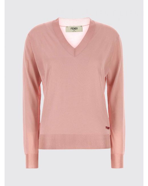 Fendi Pink Viscose Sweater