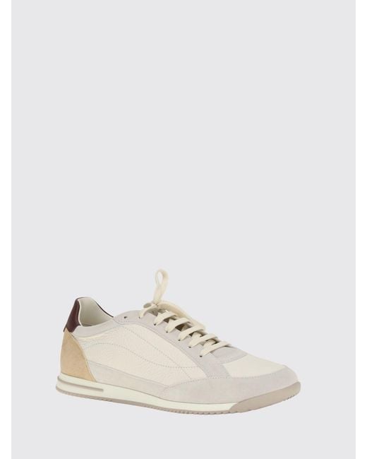 Brunello Cucinelli Natural Leather Sneakers for men