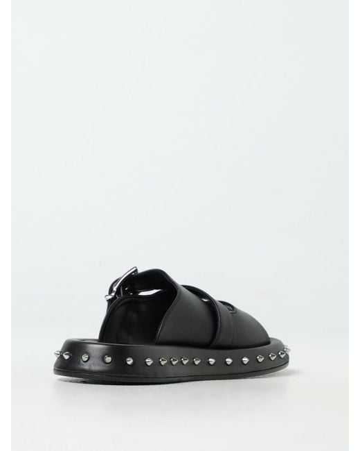McQueen Black Heeled Sandals