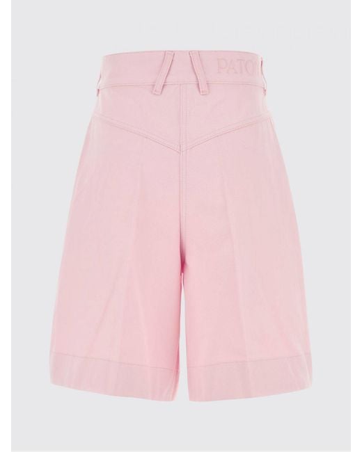 Patou Pink Cotton Shorts