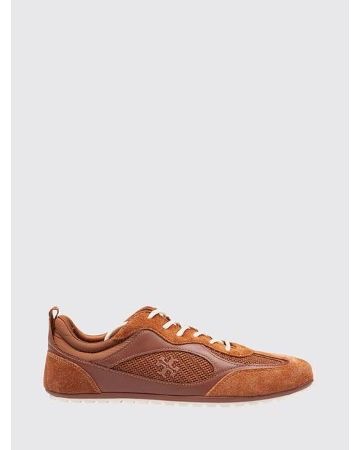 Tory Burch Brown Field Low Top Trainers