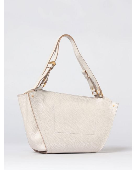 Gianni Chiarini Natural Bloom Hammered Leather Bag