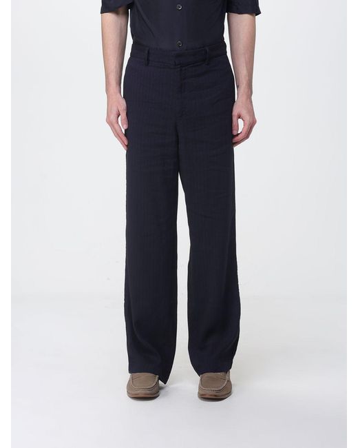 Barena Blue Delfo Virgin Wool Trousers for men