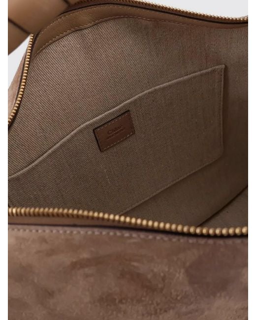 Chloé Brown Chlo&Eacute Marcie Suede Bag