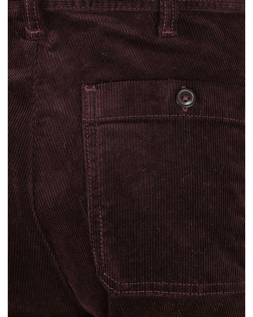 Polo Ralph Lauren Brown High-Waisted Corduroy Flare Trousers