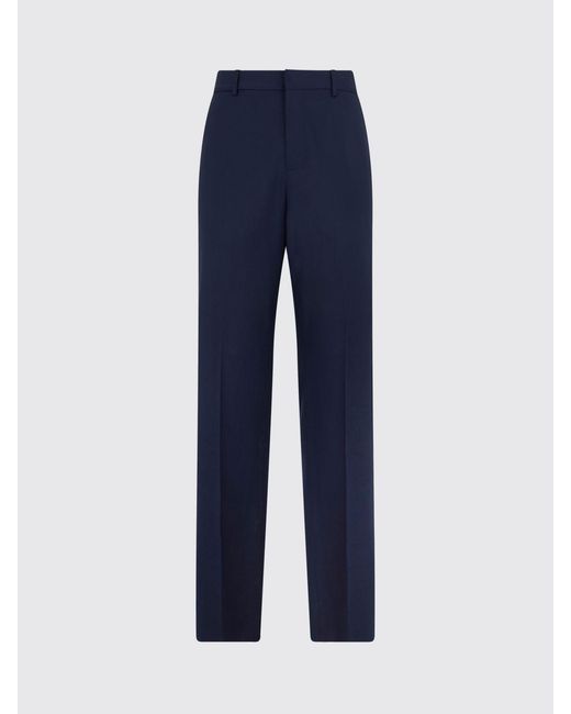 Billionaire Blue Virgin Wool Tailored Trousers for men