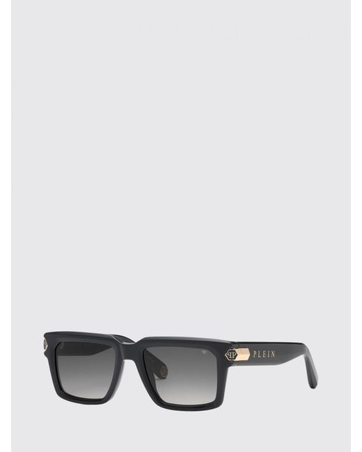 Philipp Plein Gray Empire Acetate Sunglasses for men