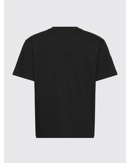 Boss Black Cotton T-Shirt With Logo for men
