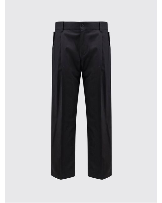 Dolce & Gabbana Black Dolce &Amp Gabbana Cotton Gabardine Tailored Trousers for men