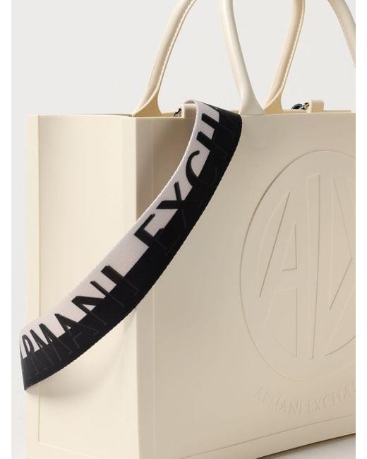 Armani Exchange Natural Tote Bags