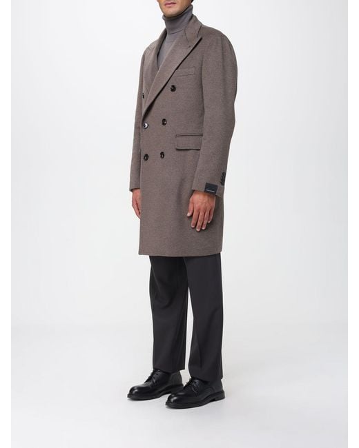 Tagliatore Gray Coat for men