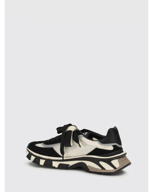 Dolce & Gabbana White Leather And Mesh Sneakers for men