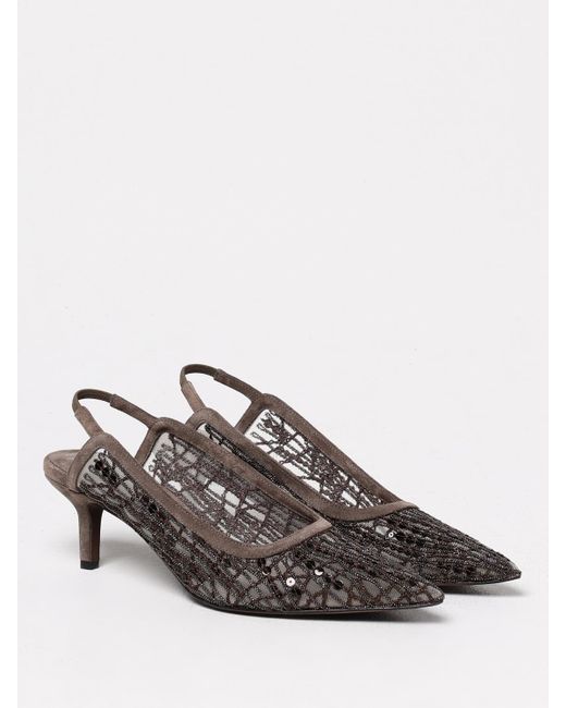 Slingback di Brunello Cucinelli in Gray