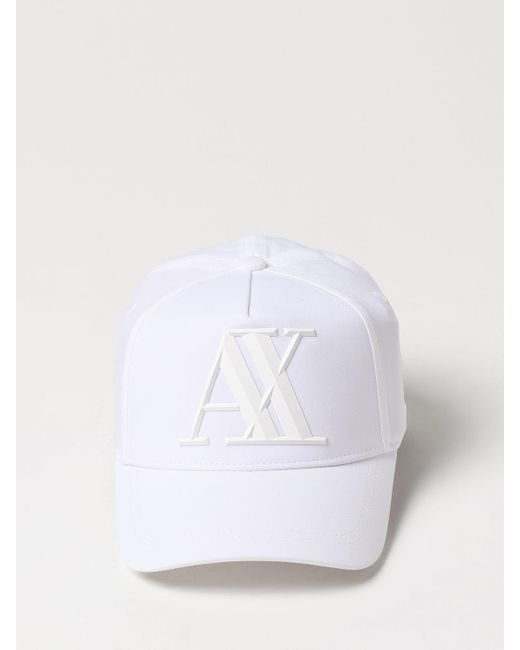 Cappello in velluto di Armani Exchange in White da Uomo