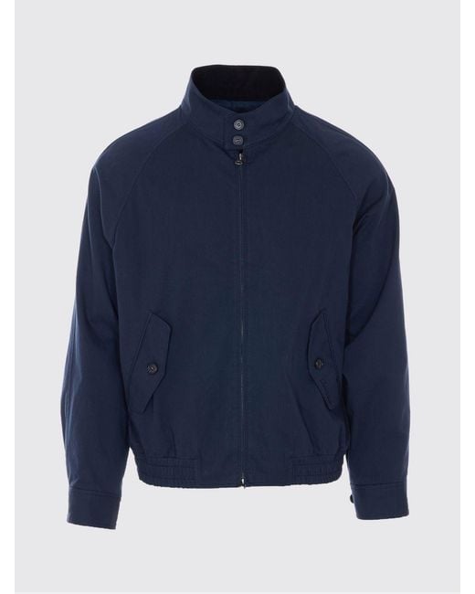DUNST Blue Cotton Blend Jacket By for men