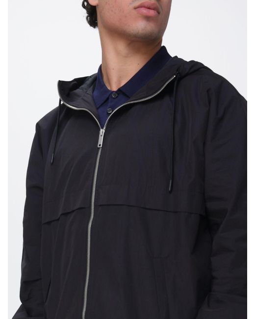A.P.C. Blue Hooded Windbreaker for men