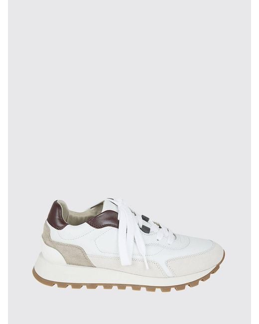 Brunello Cucinelli White Leather Sneakers