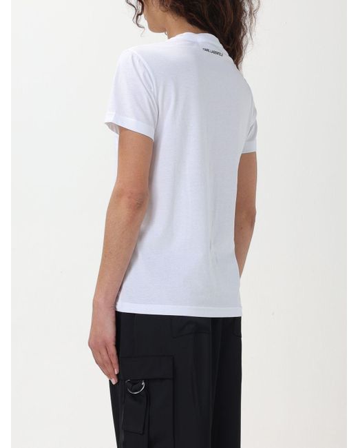 Karl Lagerfeld White Ikonik 2.0 T-shirt