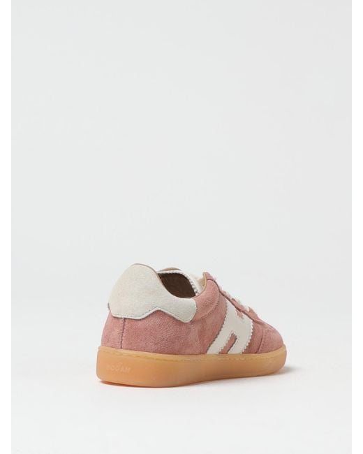 Hogan Pink Cool Suede Sneakers