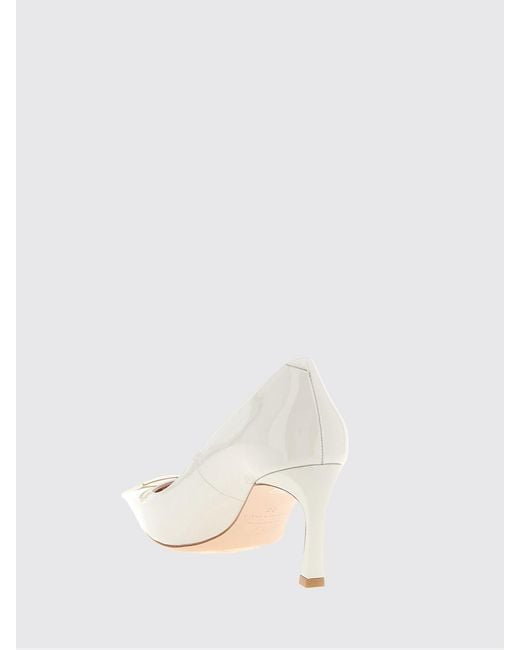 Roger Vivier Natural Trompette Patent Leather Pumps