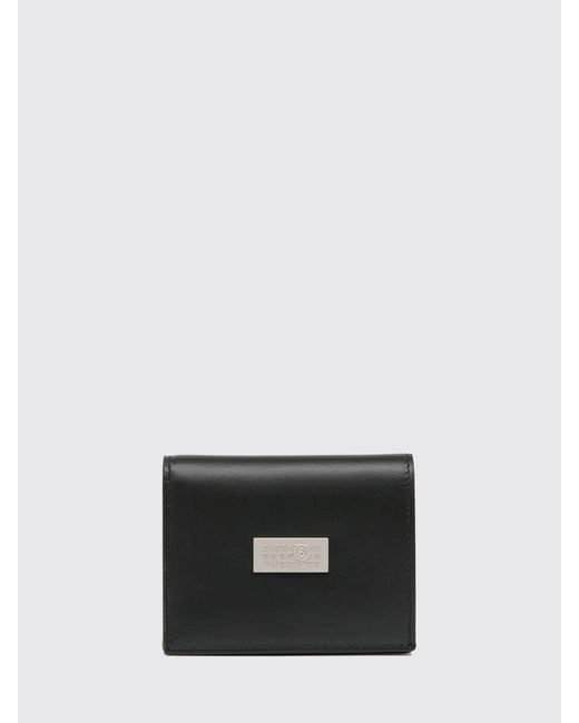 MM6 by Maison Margiela White Leather Wallet for men