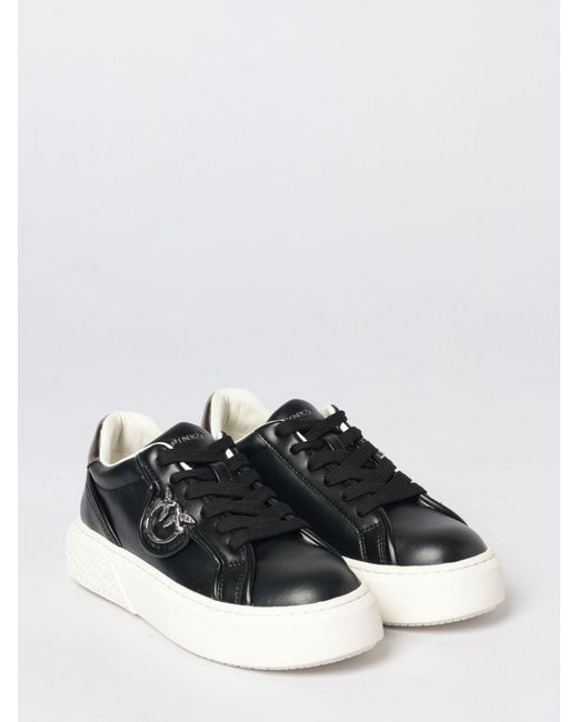 Pinko White Yoko 06 Leather Sneakers