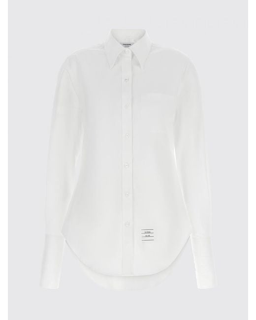 Thom Browne White Classic Cotton Poplin Shirt