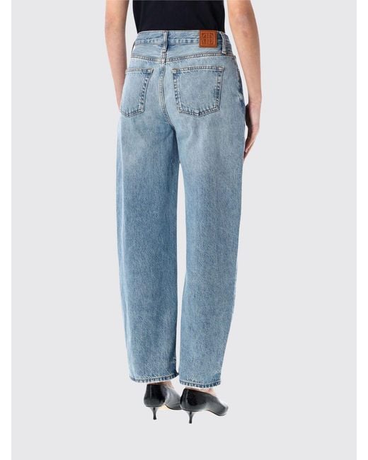 Anine Bing Blue Baggy Denim Jeans