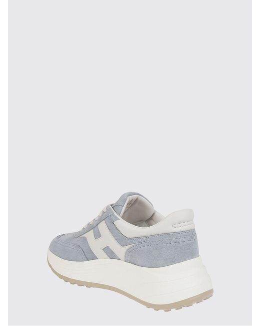 Hogan White Hi-Fi H669 Suede Sneakers