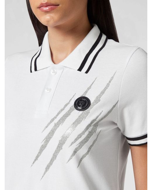 Philipp Plein White Polo Shirt