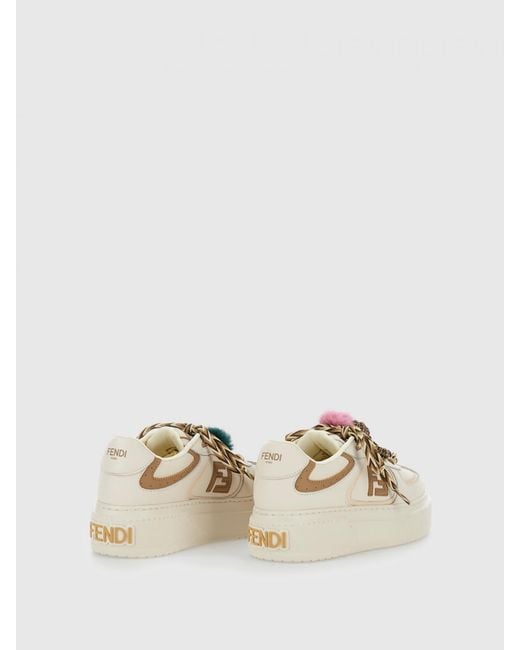 Fendi Natural Match Platform Sneakers