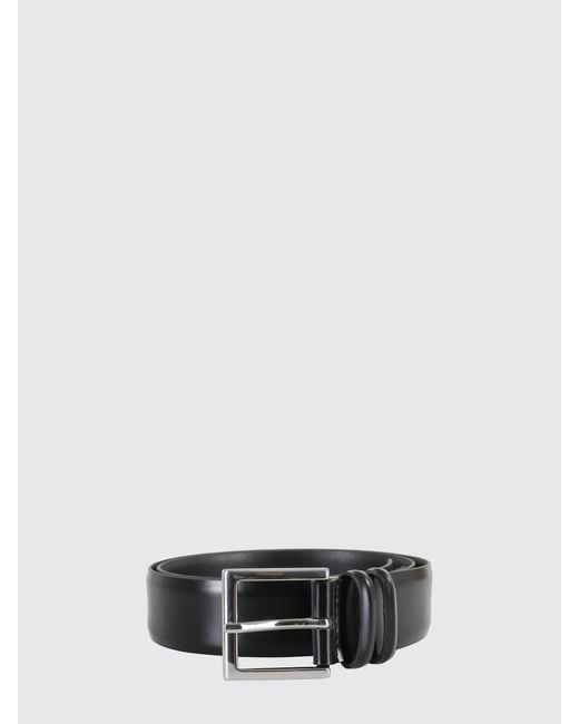 Orciani White Brushed Leather Belt for men