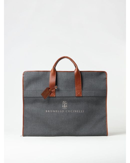 Brunello Cucinelli Blue Travel Bag for men