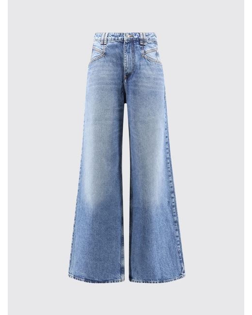 Isabel Marant Blue Lemony Wide-Leg Jeans