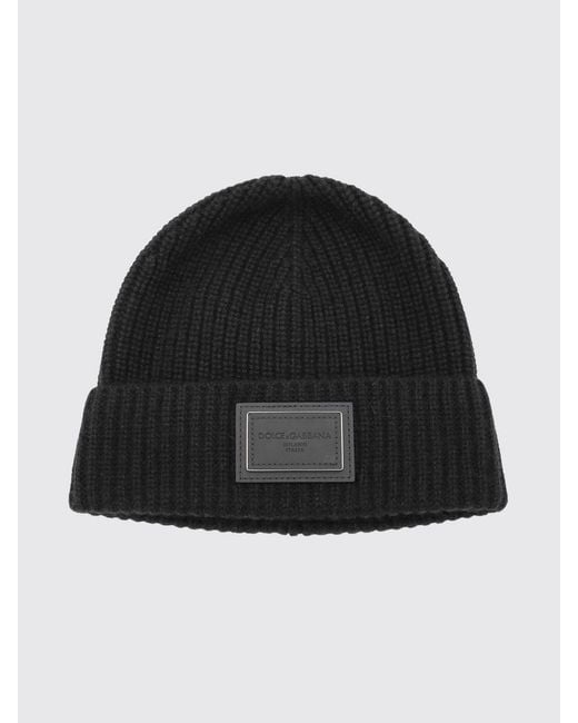 Dolce & Gabbana Black Dolce &Amp Gabbana Hat for men