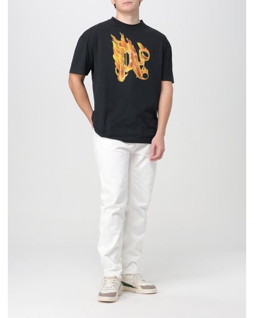 Palm Angels White Jeans for men