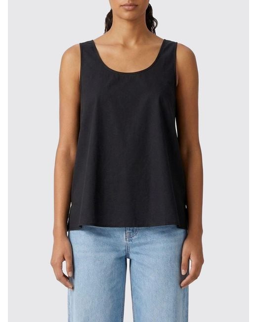 Max Mara Black Satin Top