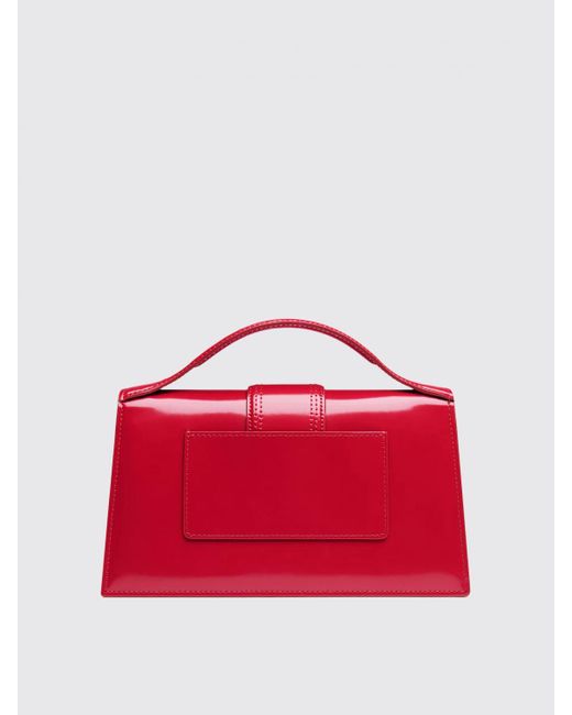 Jacquemus Red Le Grand Bambino Long Patent Leather Bag