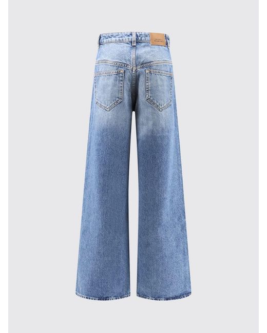 Isabel Marant Blue Lemony Wide-Leg Jeans