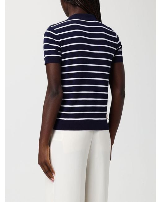 Ralph Lauren Blue Striped Cotton Polo Shirt