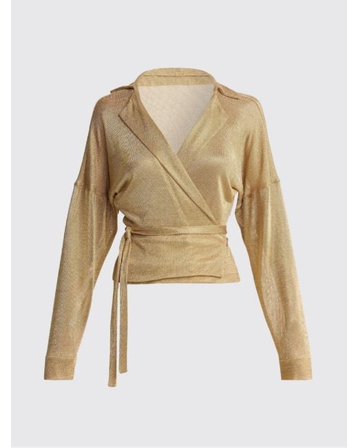 Alberta Ferretti Natural Wrap Shirt