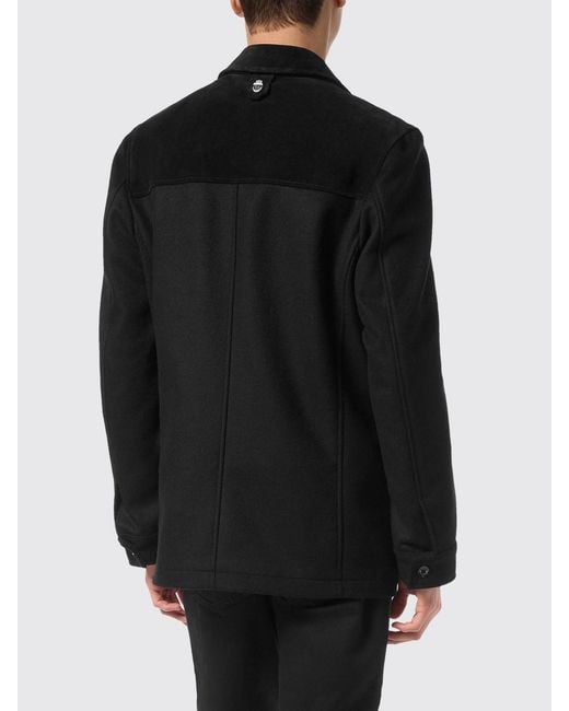 Billionaire Black Wool Blend Sahariana Jacket for men