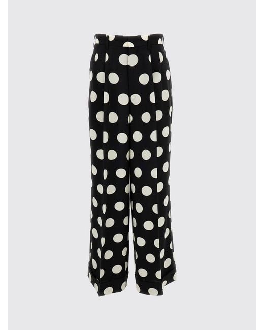 Junya Watanabe White Polka Dot Crêpe Palazzo Trousers