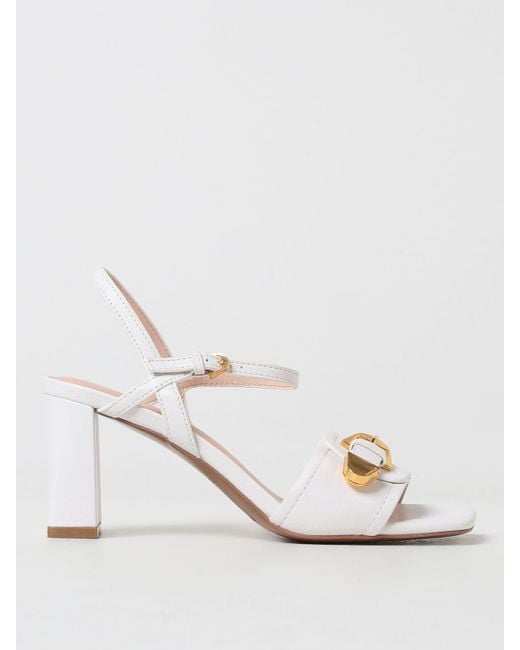 Coccinelle White Heeled Sandals
