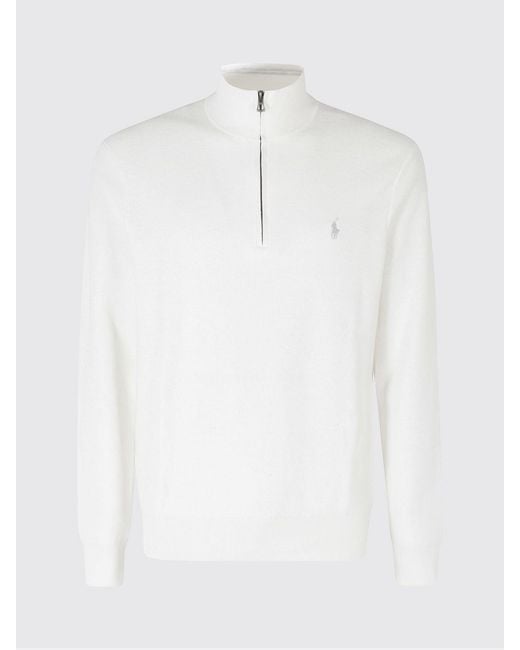 Polo Ralph Lauren White Sweater for men
