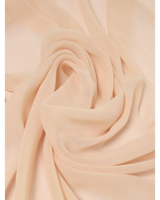Max Mara Natural Silk Georgette Stole