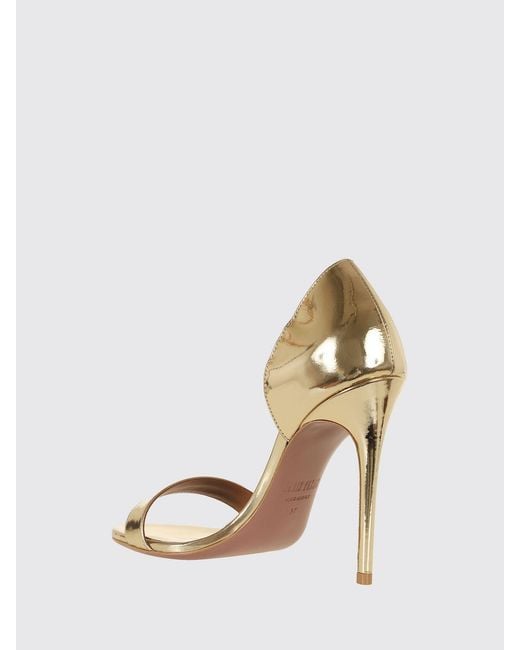 Paris Texas Metallic Vera Laminated Patent Leather Sandals