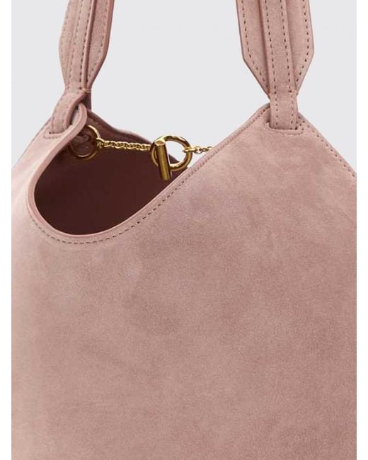 Khaite Pink Lotus Suede Bag