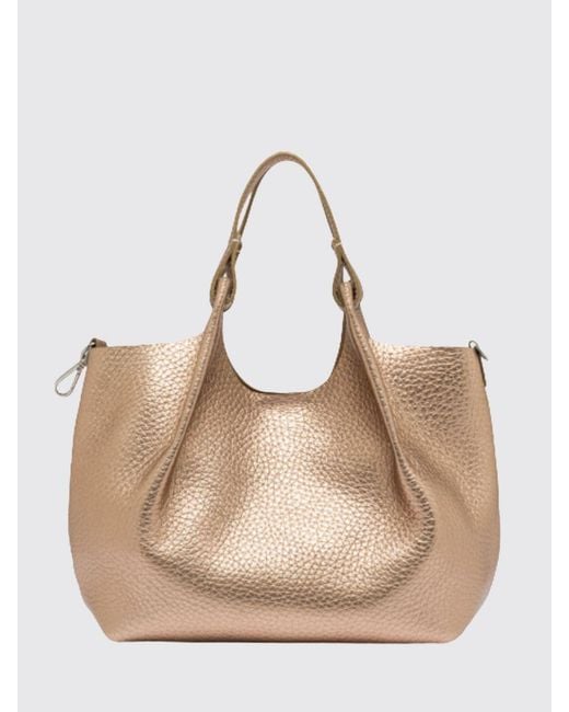 Gianni Chiarini Natural Dua Hammered Leather Bag